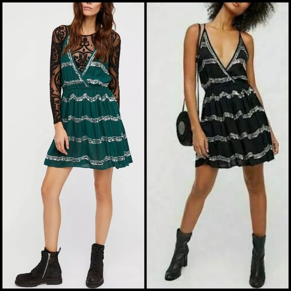 Free People Dresses & Skirts - FP Intimately Sequin Gauzy Flowy Swing Dress